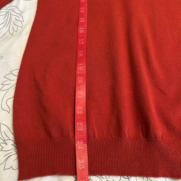 NWOT Love Ellie V-Neck Criss Cross Back Lightweight Long Sleeve Sweater Medium - Picture 8 of 10